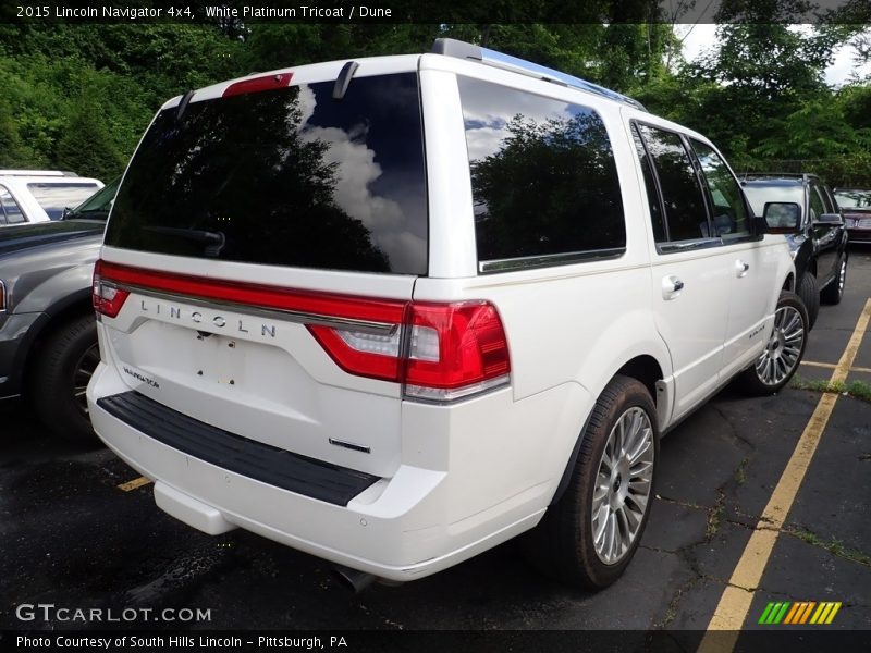 White Platinum Tricoat / Dune 2015 Lincoln Navigator 4x4