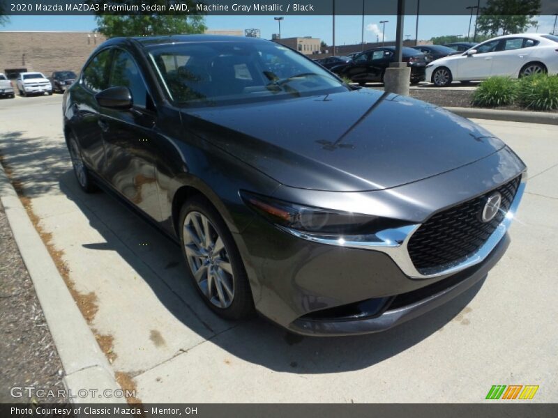 Machine Gray Metallic / Black 2020 Mazda MAZDA3 Premium Sedan AWD