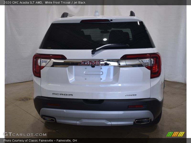 White Frost Tricoat / Jet Black 2020 GMC Acadia SLT AWD