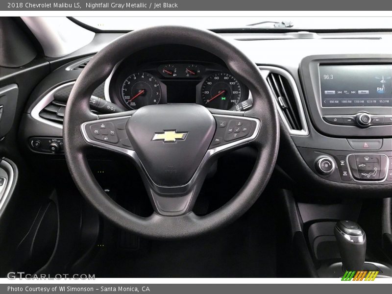 Nightfall Gray Metallic / Jet Black 2018 Chevrolet Malibu LS