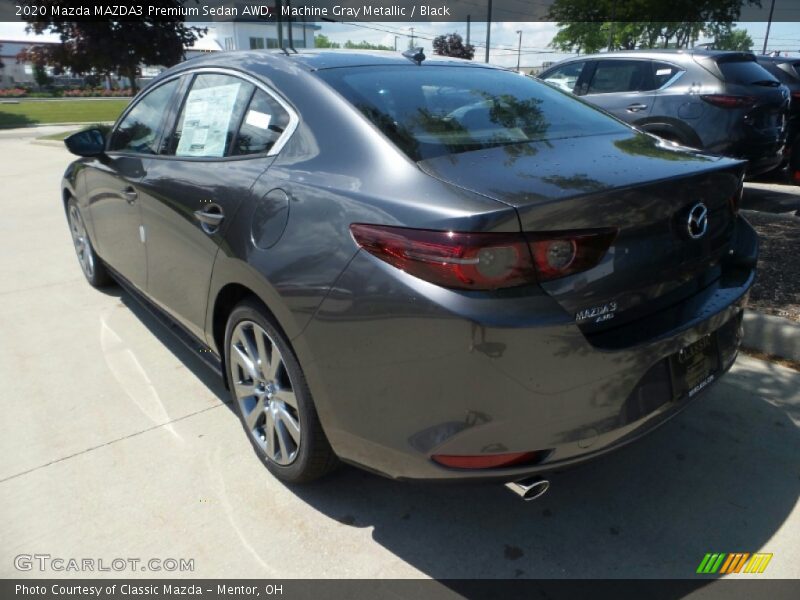 Machine Gray Metallic / Black 2020 Mazda MAZDA3 Premium Sedan AWD