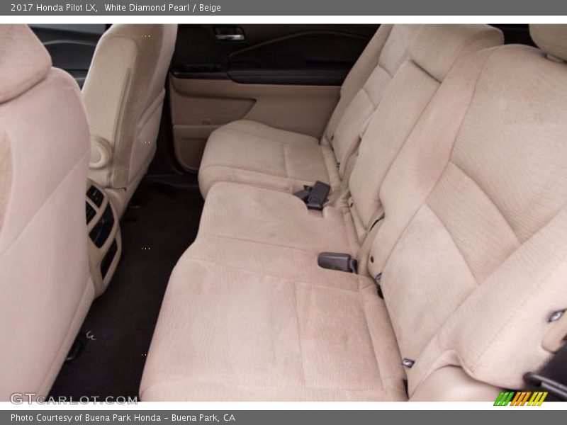 White Diamond Pearl / Beige 2017 Honda Pilot LX