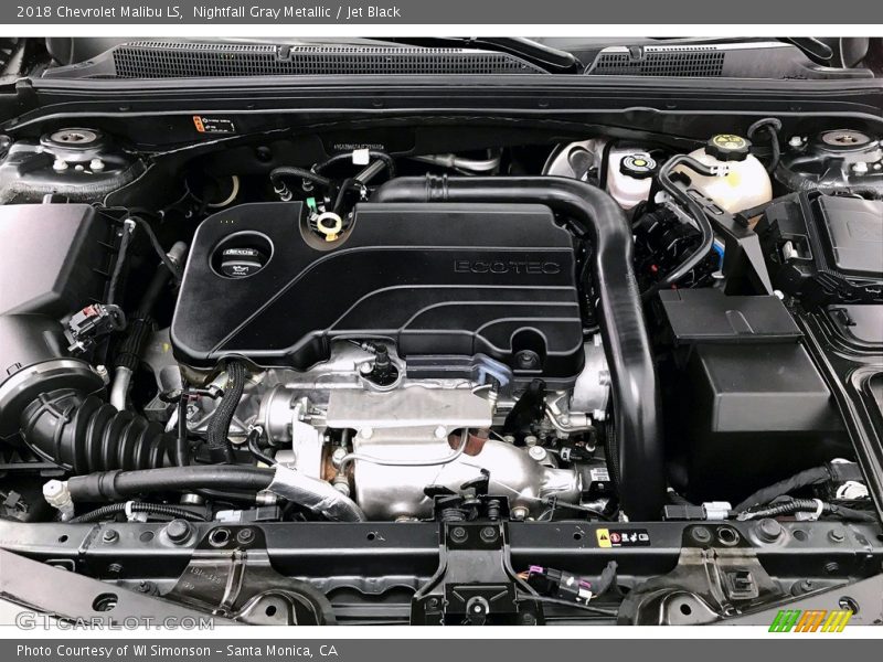 Nightfall Gray Metallic / Jet Black 2018 Chevrolet Malibu LS