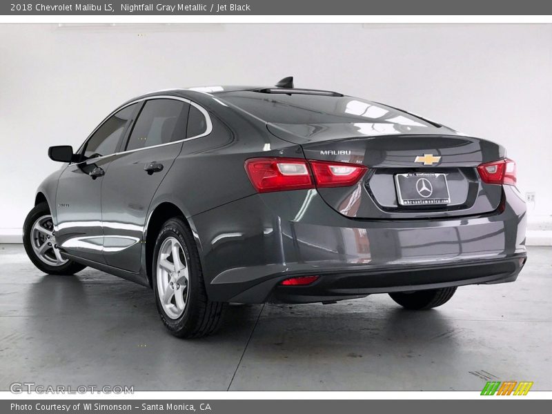 Nightfall Gray Metallic / Jet Black 2018 Chevrolet Malibu LS
