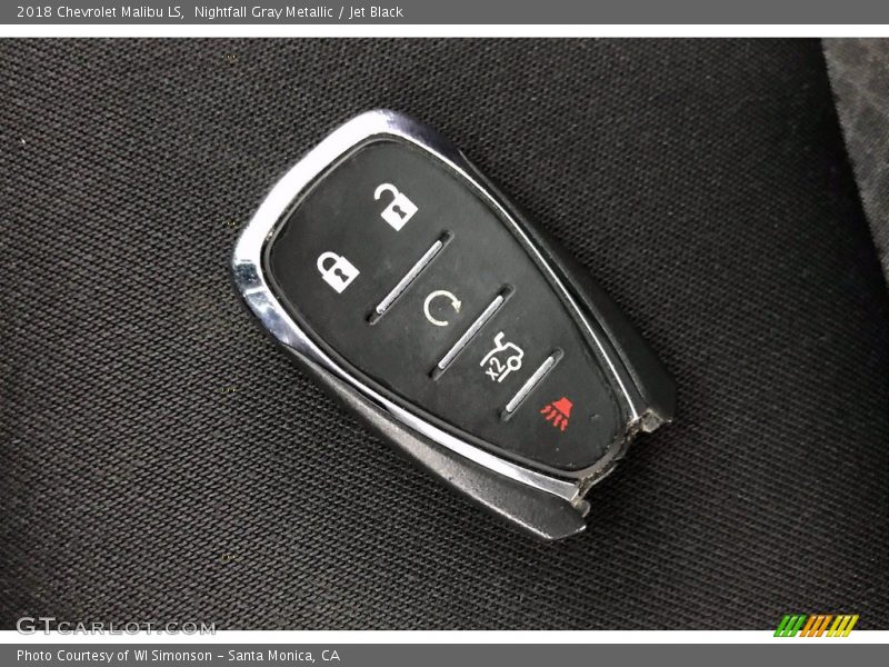 Nightfall Gray Metallic / Jet Black 2018 Chevrolet Malibu LS