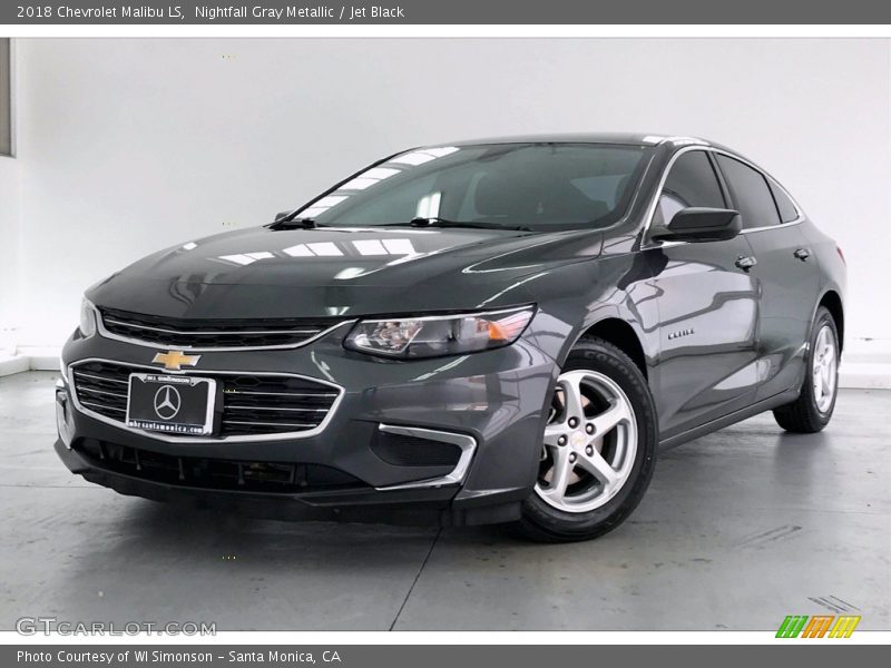 Nightfall Gray Metallic / Jet Black 2018 Chevrolet Malibu LS