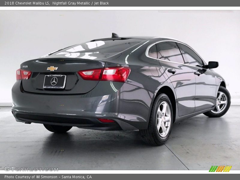 Nightfall Gray Metallic / Jet Black 2018 Chevrolet Malibu LS