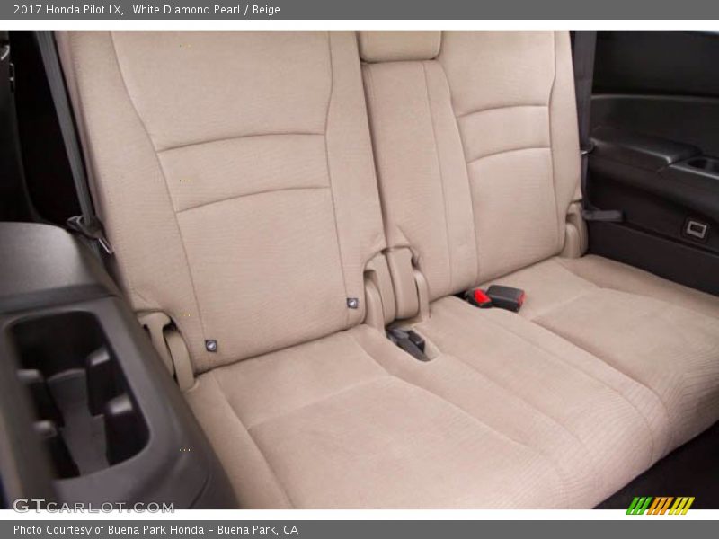 White Diamond Pearl / Beige 2017 Honda Pilot LX