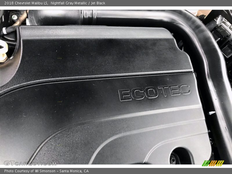 Nightfall Gray Metallic / Jet Black 2018 Chevrolet Malibu LS