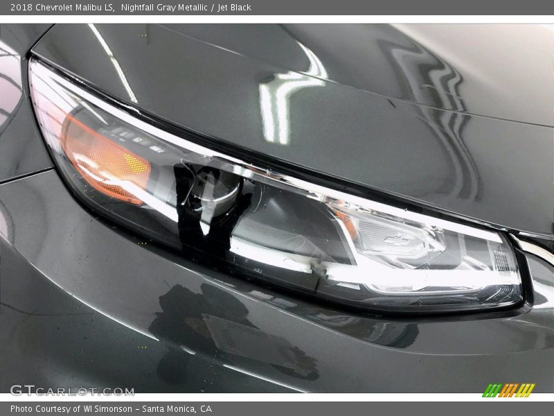Nightfall Gray Metallic / Jet Black 2018 Chevrolet Malibu LS