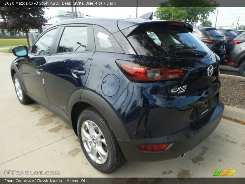 Deep Crystal Blue Mica / Black 2020 Mazda CX-3 Sport AWD