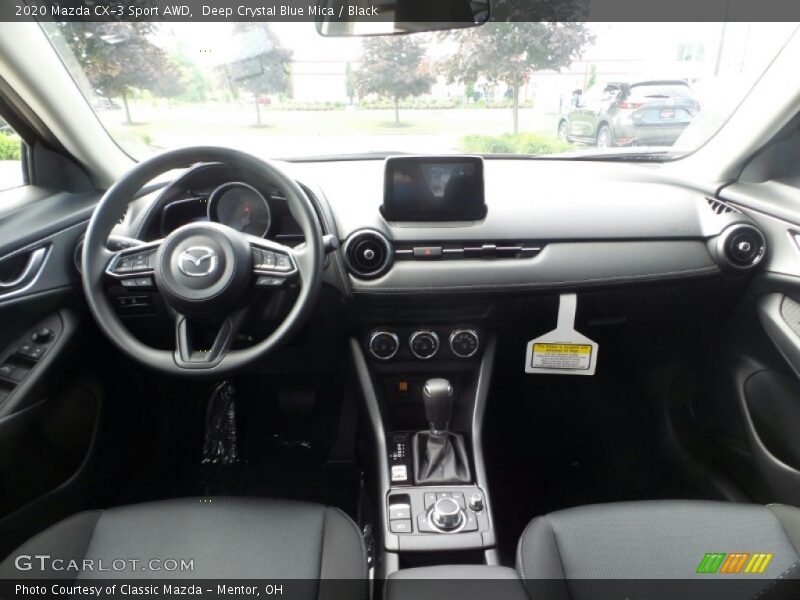 Deep Crystal Blue Mica / Black 2020 Mazda CX-3 Sport AWD