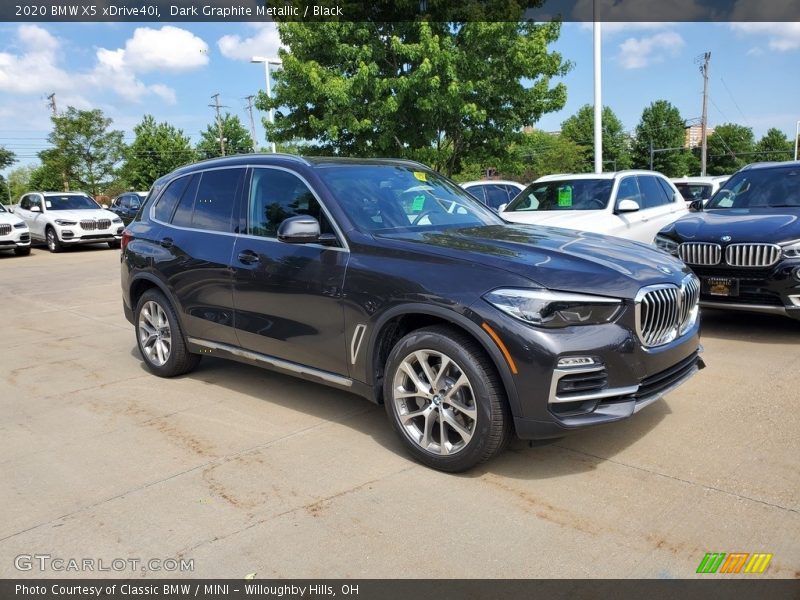 Dark Graphite Metallic / Black 2020 BMW X5 xDrive40i