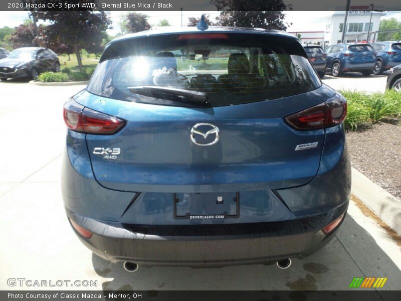 Eternal Blue Mica / Black 2020 Mazda CX-3 Sport AWD