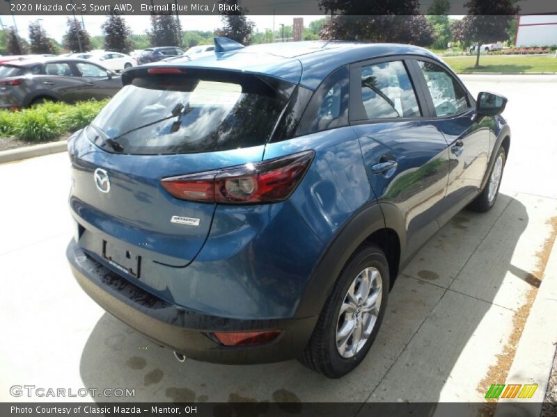 Eternal Blue Mica / Black 2020 Mazda CX-3 Sport AWD
