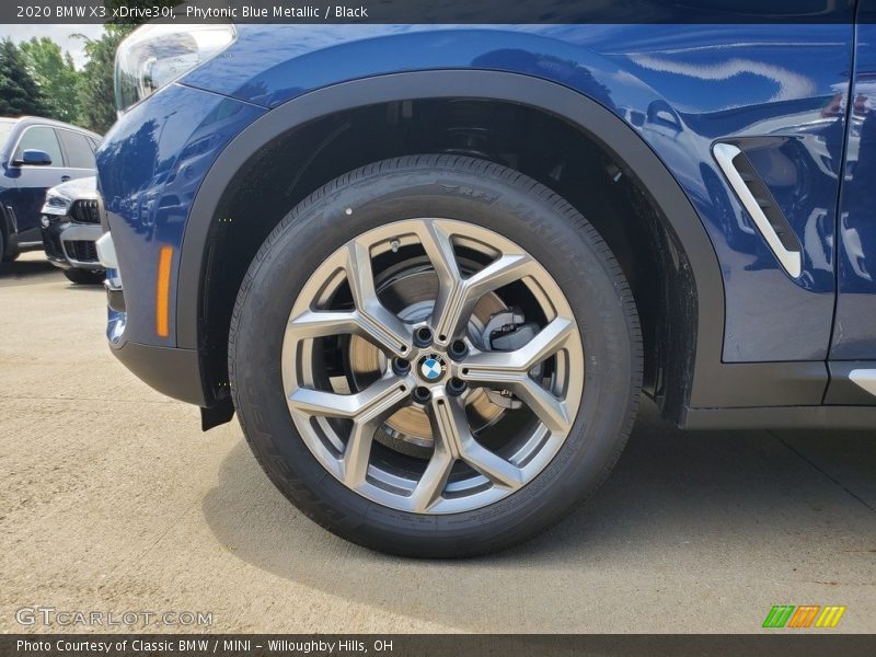 Phytonic Blue Metallic / Black 2020 BMW X3 xDrive30i