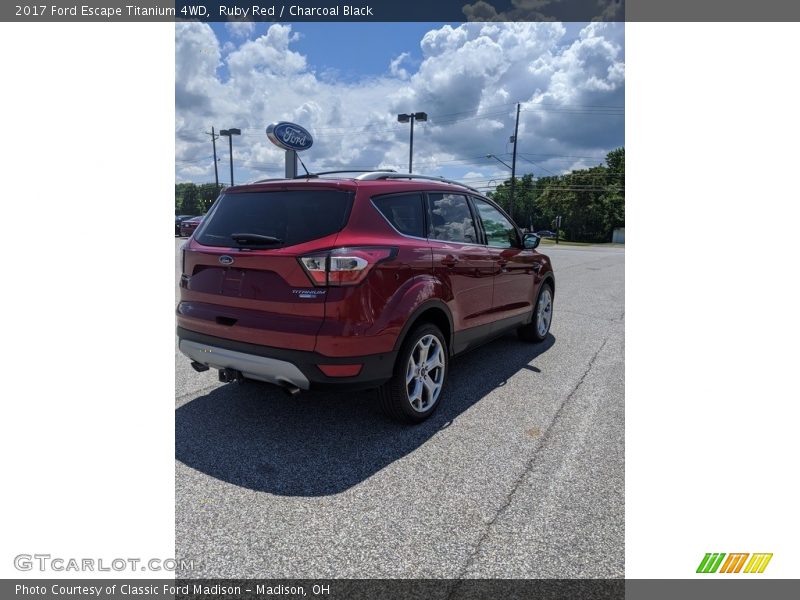 Ruby Red / Charcoal Black 2017 Ford Escape Titanium 4WD