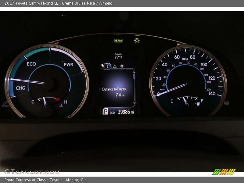 Creme Brulee Mica / Almond 2017 Toyota Camry Hybrid LE
