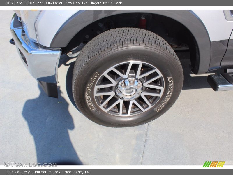 Ingot Silver / Black 2017 Ford F250 Super Duty Lariat Crew Cab 4x4