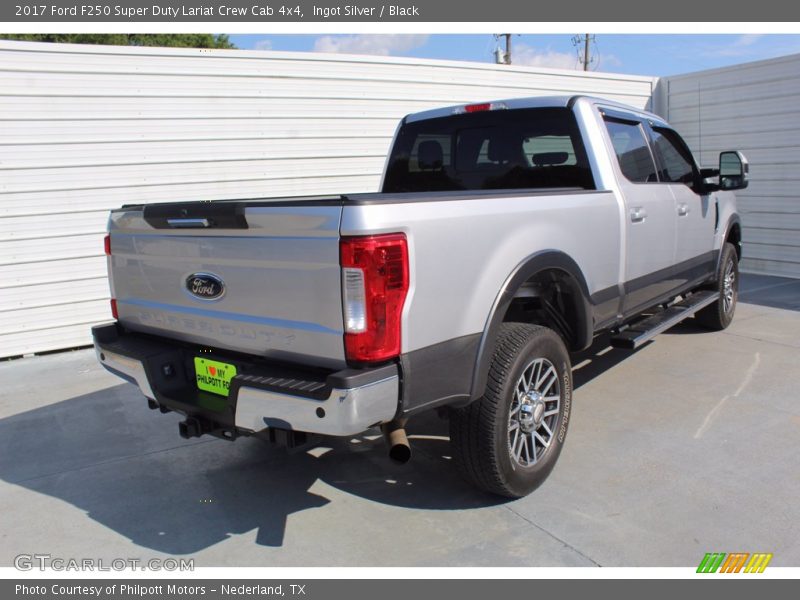 Ingot Silver / Black 2017 Ford F250 Super Duty Lariat Crew Cab 4x4