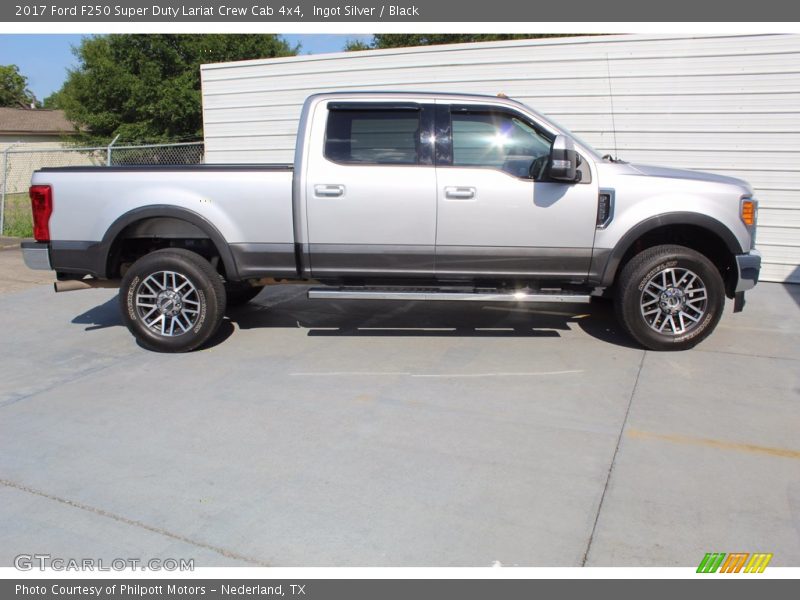 Ingot Silver / Black 2017 Ford F250 Super Duty Lariat Crew Cab 4x4