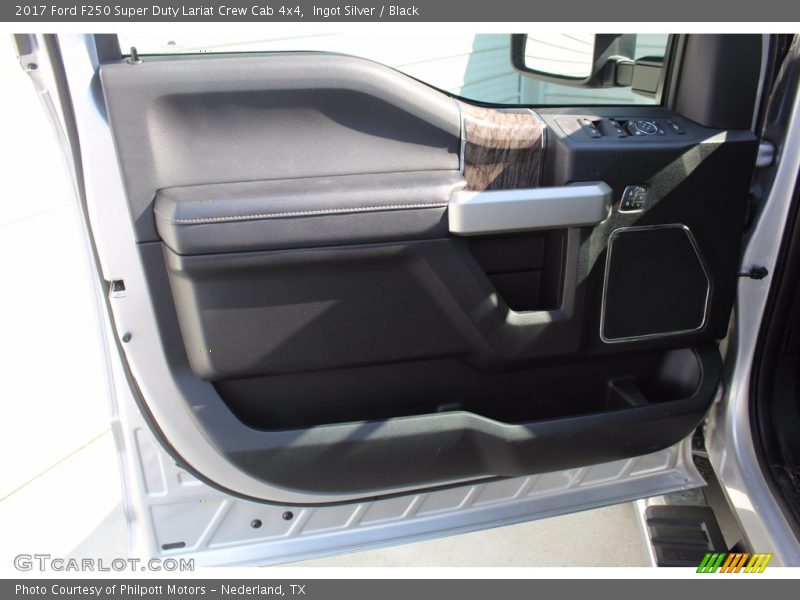 Ingot Silver / Black 2017 Ford F250 Super Duty Lariat Crew Cab 4x4