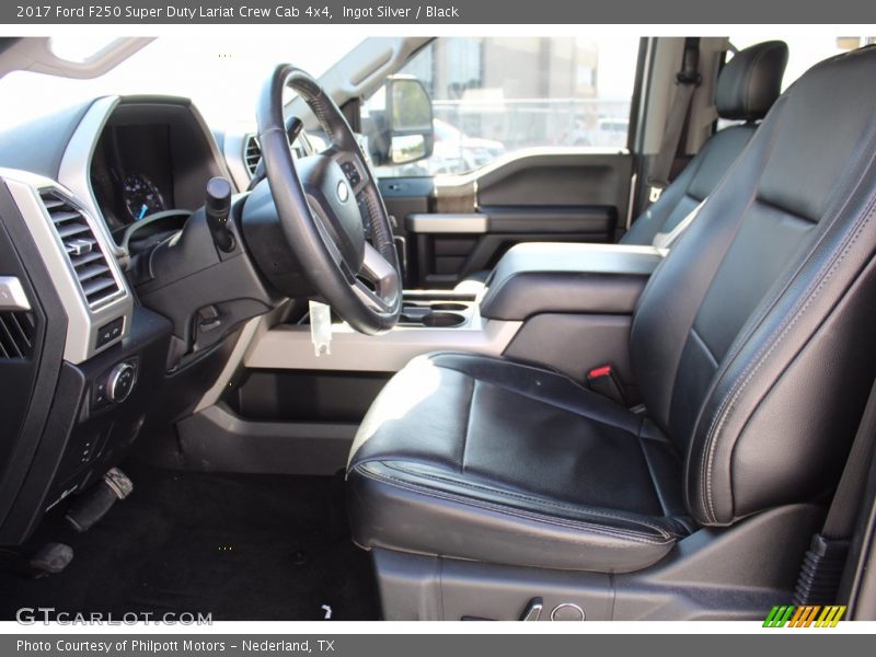 Ingot Silver / Black 2017 Ford F250 Super Duty Lariat Crew Cab 4x4