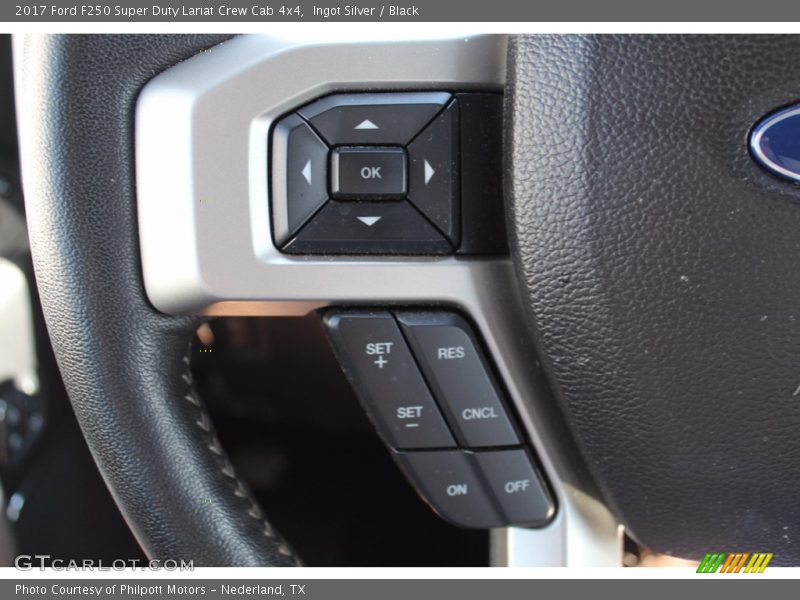 Ingot Silver / Black 2017 Ford F250 Super Duty Lariat Crew Cab 4x4