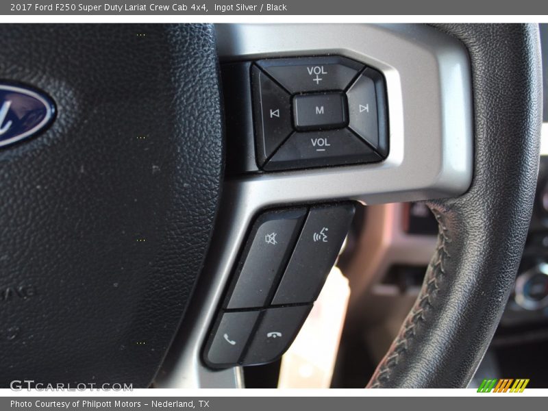 Ingot Silver / Black 2017 Ford F250 Super Duty Lariat Crew Cab 4x4