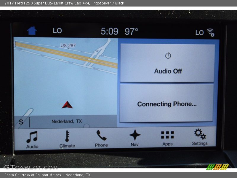 Ingot Silver / Black 2017 Ford F250 Super Duty Lariat Crew Cab 4x4