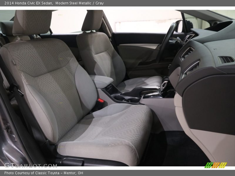 Modern Steel Metallic / Gray 2014 Honda Civic EX Sedan