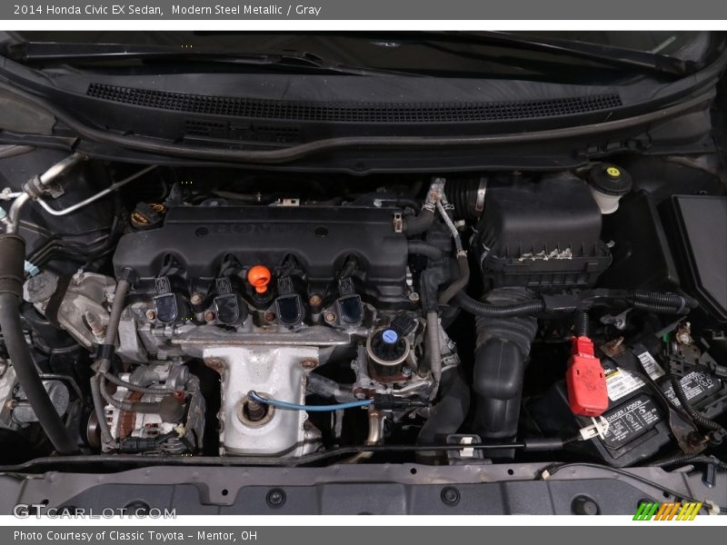 Modern Steel Metallic / Gray 2014 Honda Civic EX Sedan