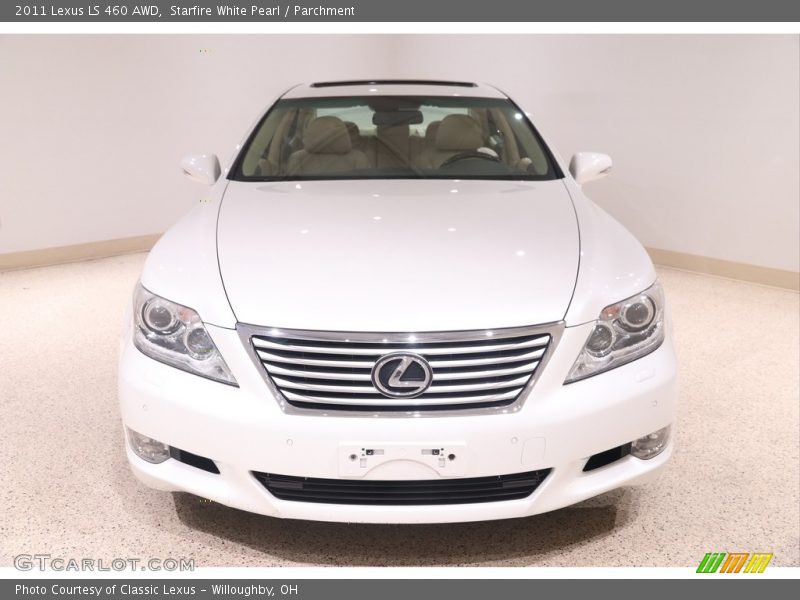 Starfire White Pearl / Parchment 2011 Lexus LS 460 AWD