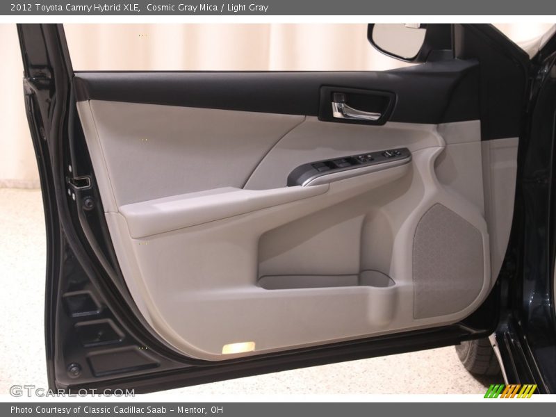 Cosmic Gray Mica / Light Gray 2012 Toyota Camry Hybrid XLE