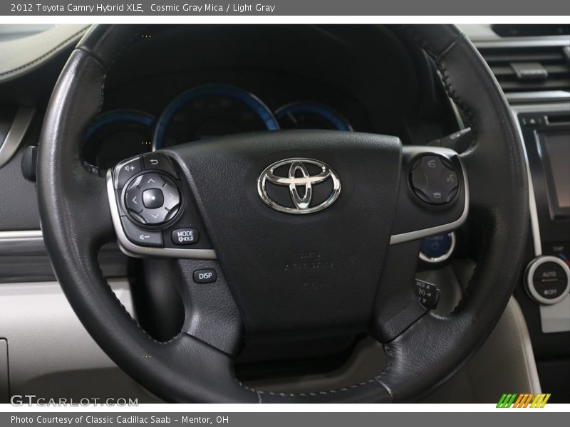 Cosmic Gray Mica / Light Gray 2012 Toyota Camry Hybrid XLE