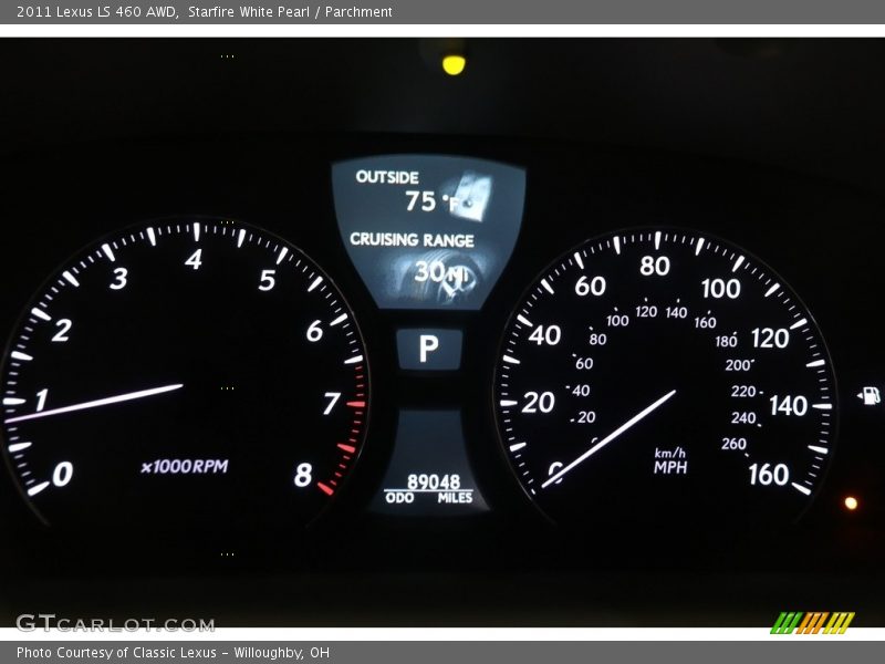 Starfire White Pearl / Parchment 2011 Lexus LS 460 AWD