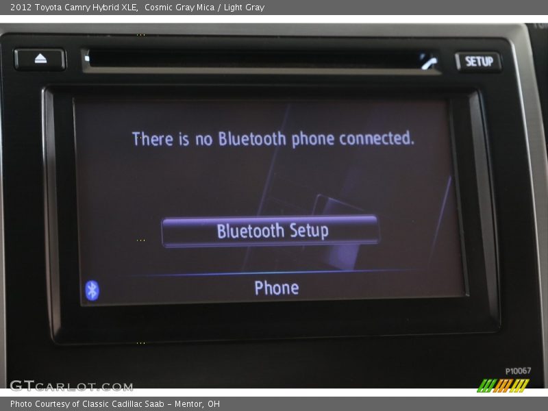 Cosmic Gray Mica / Light Gray 2012 Toyota Camry Hybrid XLE