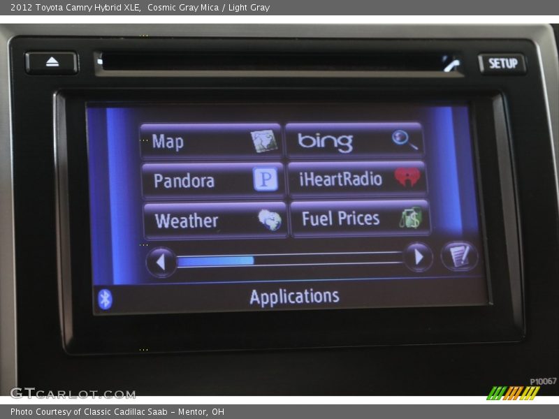 Cosmic Gray Mica / Light Gray 2012 Toyota Camry Hybrid XLE