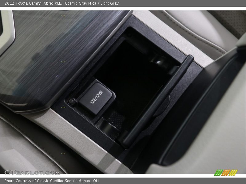 Cosmic Gray Mica / Light Gray 2012 Toyota Camry Hybrid XLE