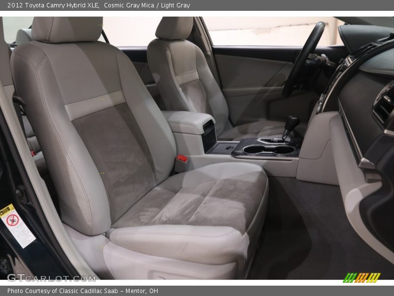 Cosmic Gray Mica / Light Gray 2012 Toyota Camry Hybrid XLE