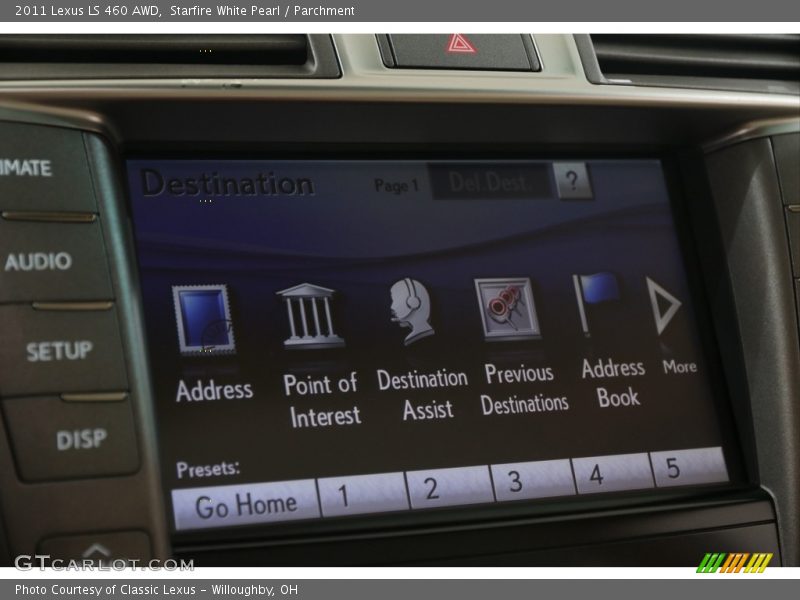 Starfire White Pearl / Parchment 2011 Lexus LS 460 AWD