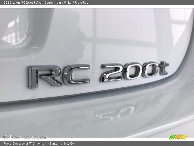  2016 RC 200t F Sport Coupe Logo