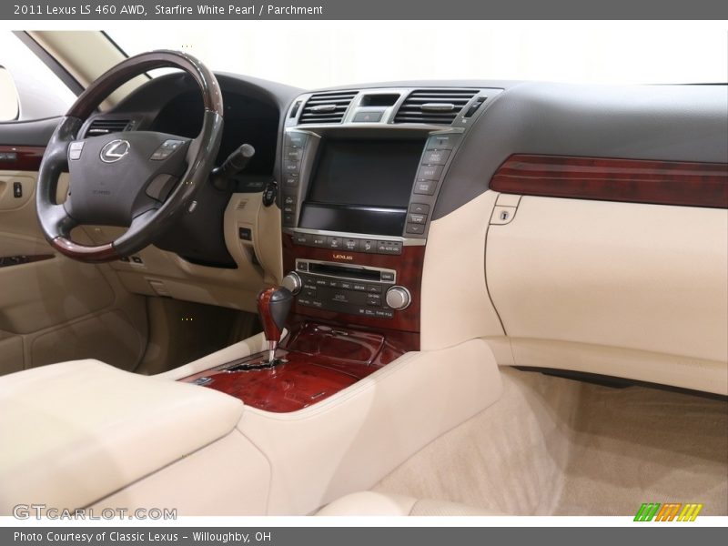 Starfire White Pearl / Parchment 2011 Lexus LS 460 AWD
