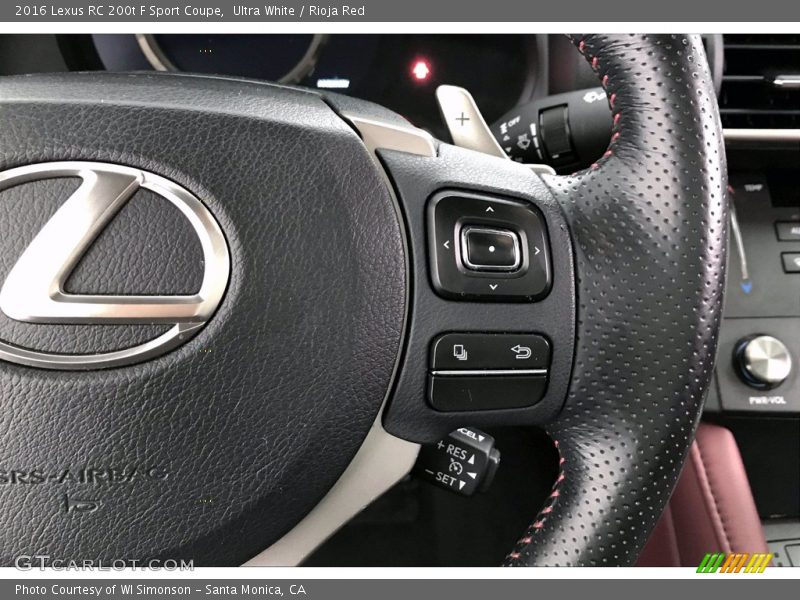  2016 RC 200t F Sport Coupe Steering Wheel