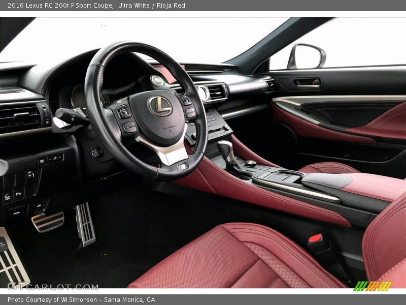 Rioja Red Interior - 2016 RC 200t F Sport Coupe 