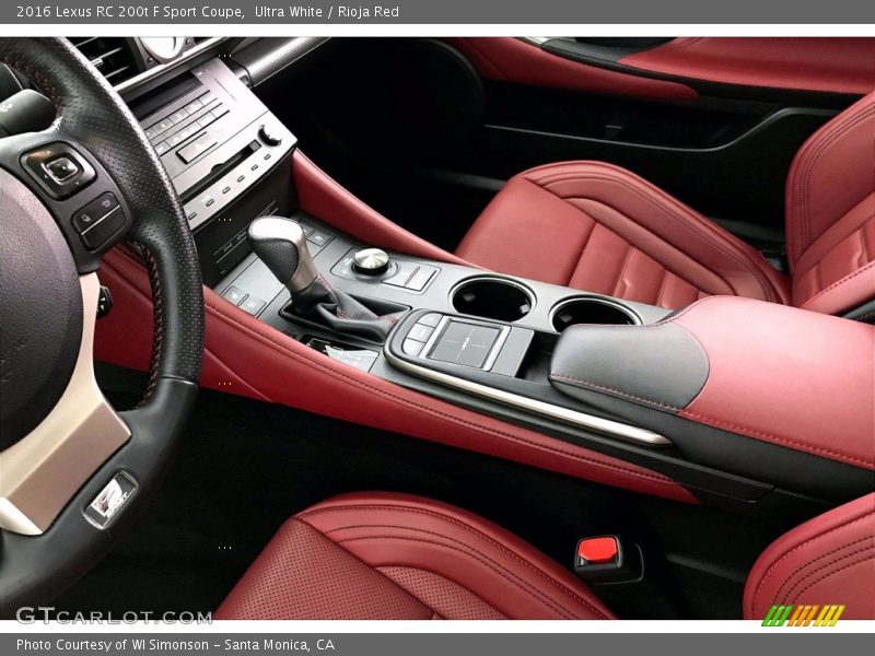 Controls of 2016 RC 200t F Sport Coupe