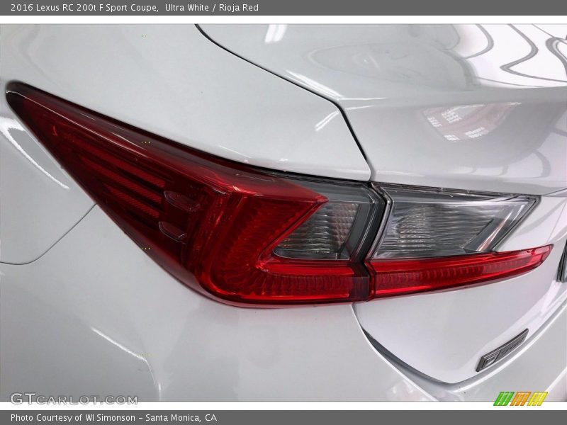 Ultra White / Rioja Red 2016 Lexus RC 200t F Sport Coupe