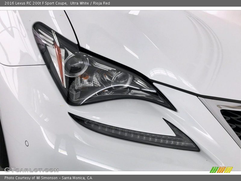 Ultra White / Rioja Red 2016 Lexus RC 200t F Sport Coupe