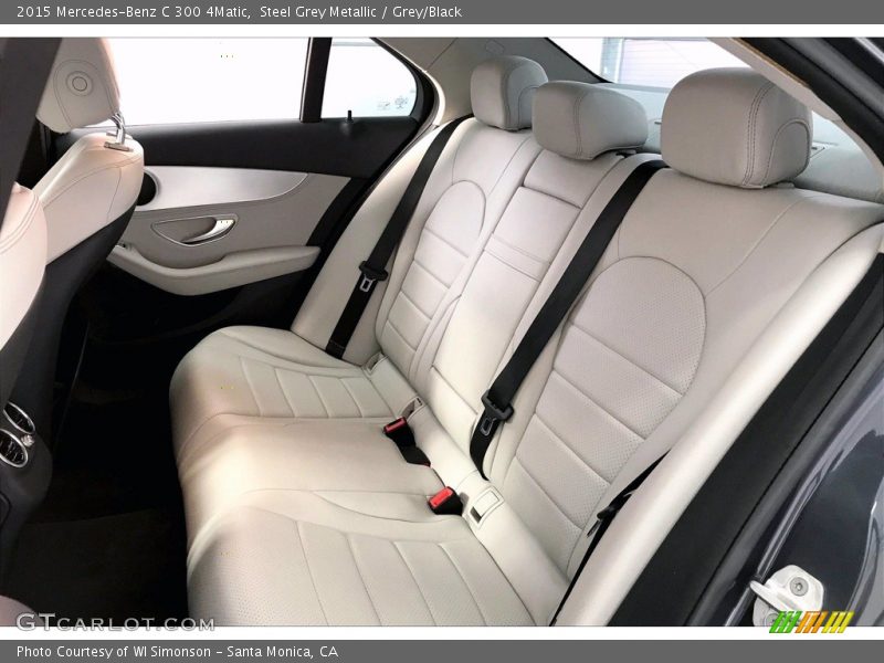 Steel Grey Metallic / Grey/Black 2015 Mercedes-Benz C 300 4Matic