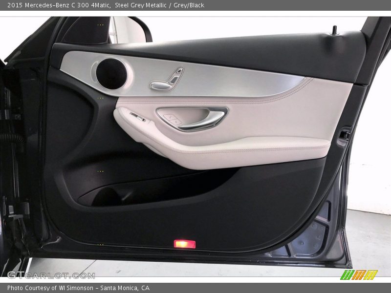 Steel Grey Metallic / Grey/Black 2015 Mercedes-Benz C 300 4Matic